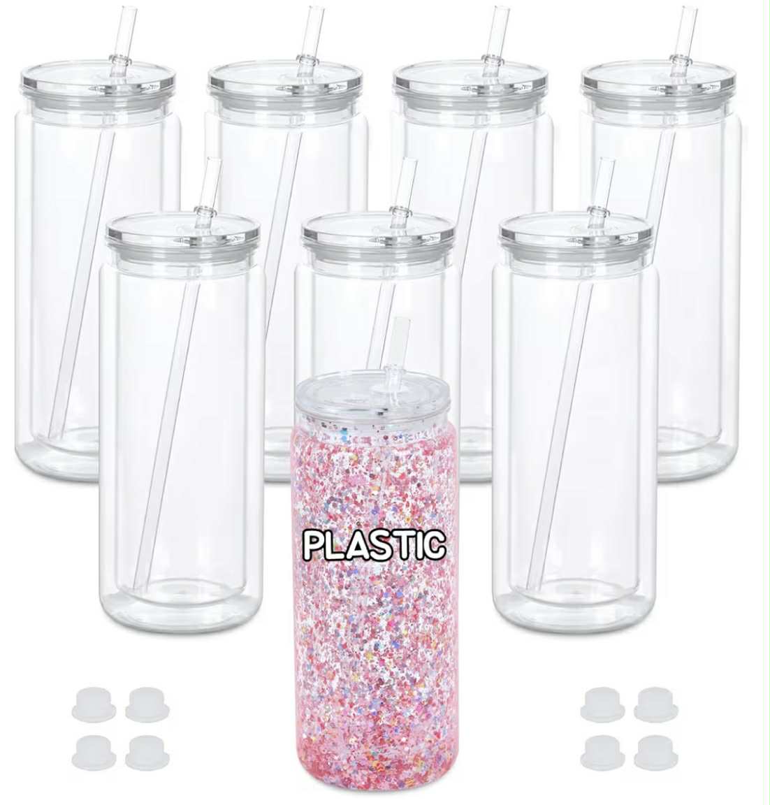 20oz Acrylic Snowglobe Tumbler