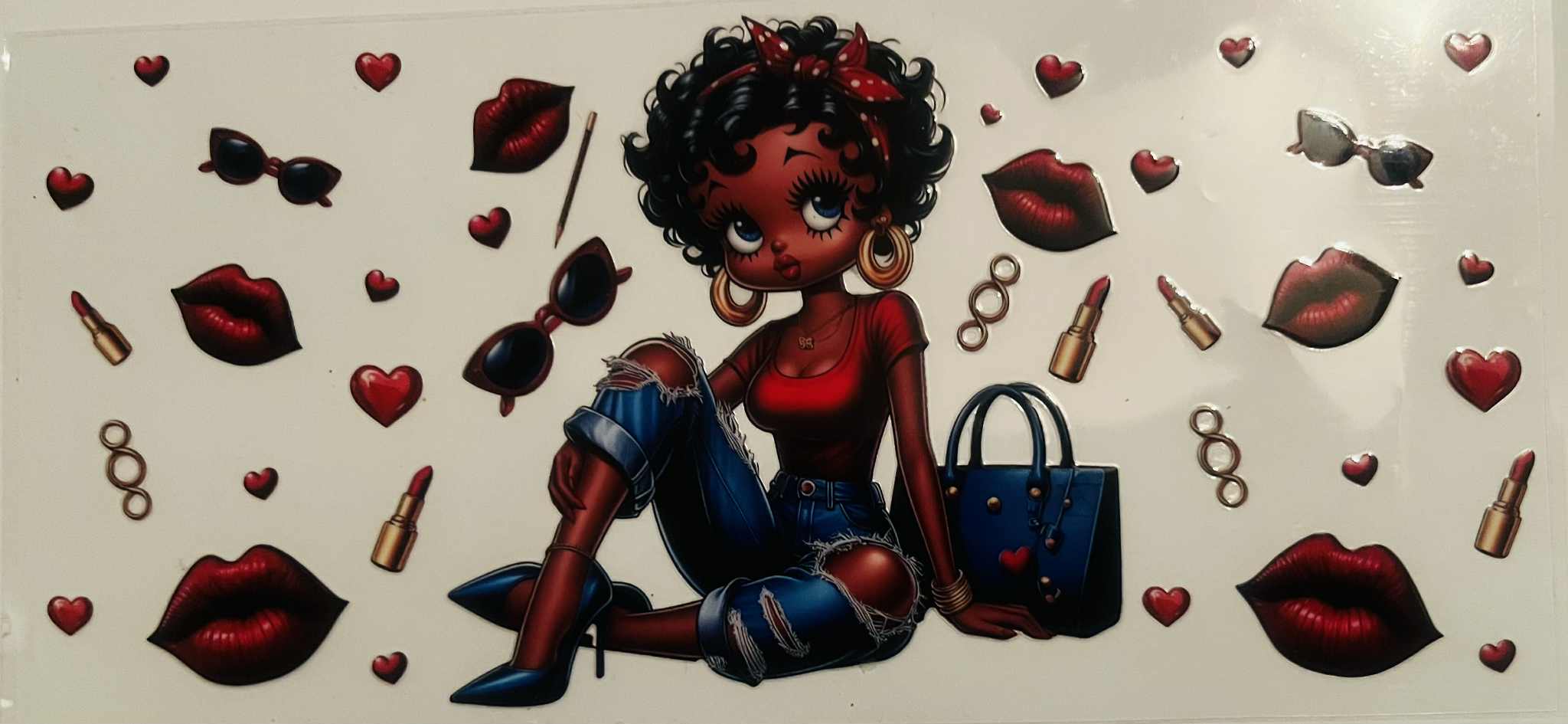 (C1) Character - Betty Boop - UVDTF Wrap